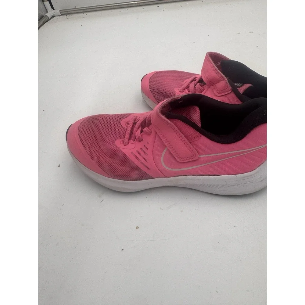 Nike Youth Girls Pink Star Runner 2 Sneakers Shoes Size 2Y AT1801-603